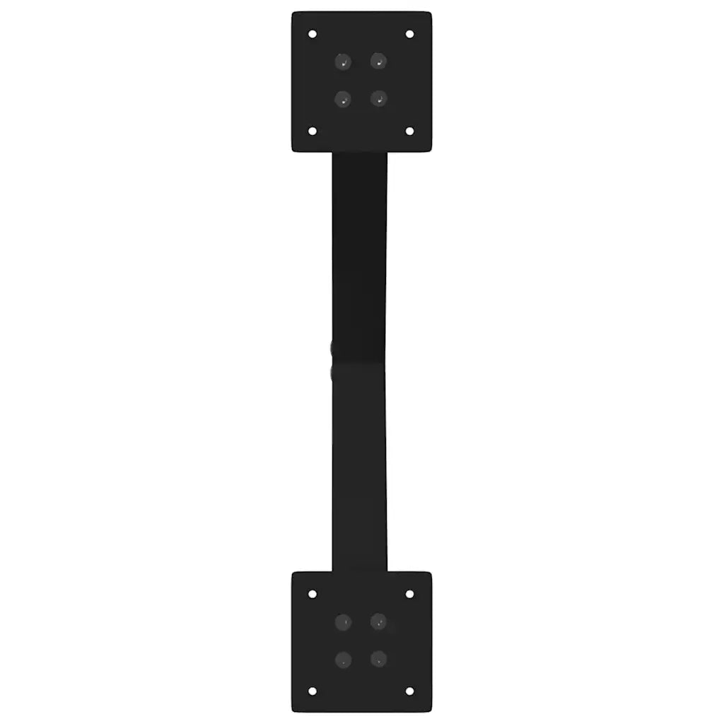 Gambe per Tavolino da Caffè a Forma di X 2 pz Nere 50x(42-43) cm Acciaio 4012896