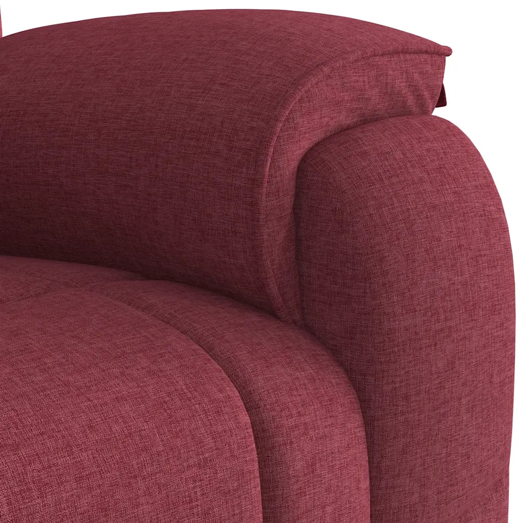 Divano Sedia-Poltrona Reclinabile in Tessuto Rosso Vino 866342