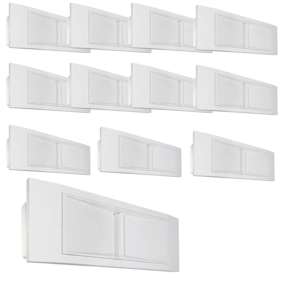 Stile beghelli lampada emergenza led incasso bianco 1499l 11watt 6h ip40 pezzi 12