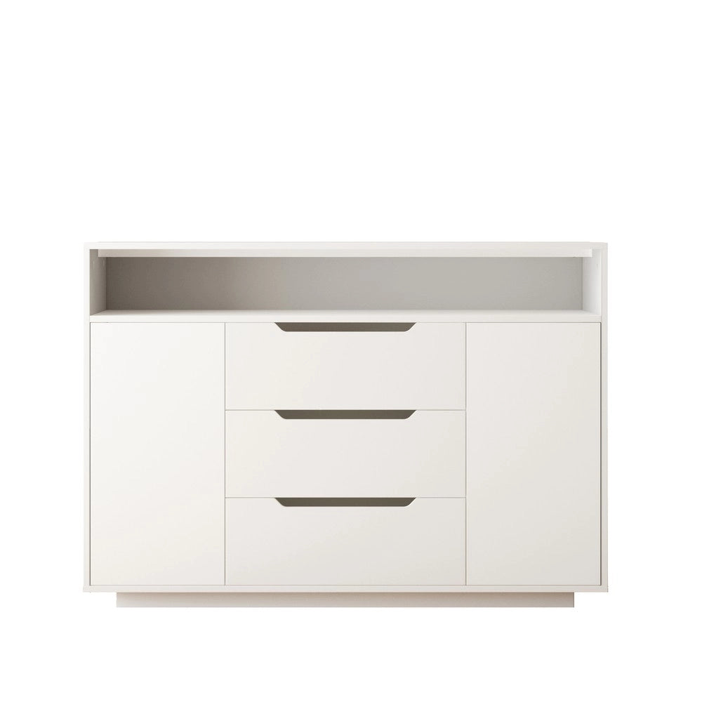 Armadio Multifunzione con Ripiani, Cassetti e Ante ¨C MINIMAL ¨C Bianco Opaco