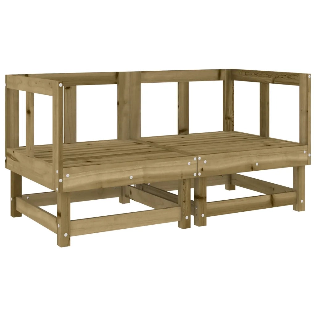Set Salotto da Giardino 11 pz in Legno Impregnato di Pino 3186416