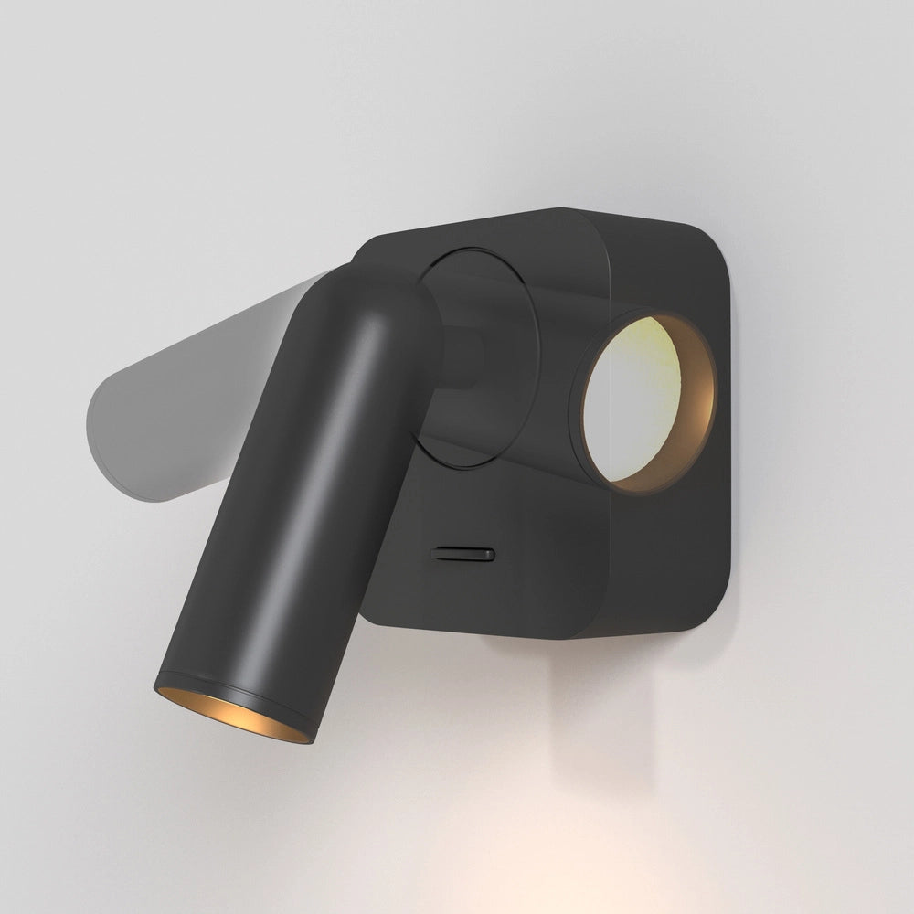 Maytoni applique moderna Mirax 1 luce LED integrato nero metallo