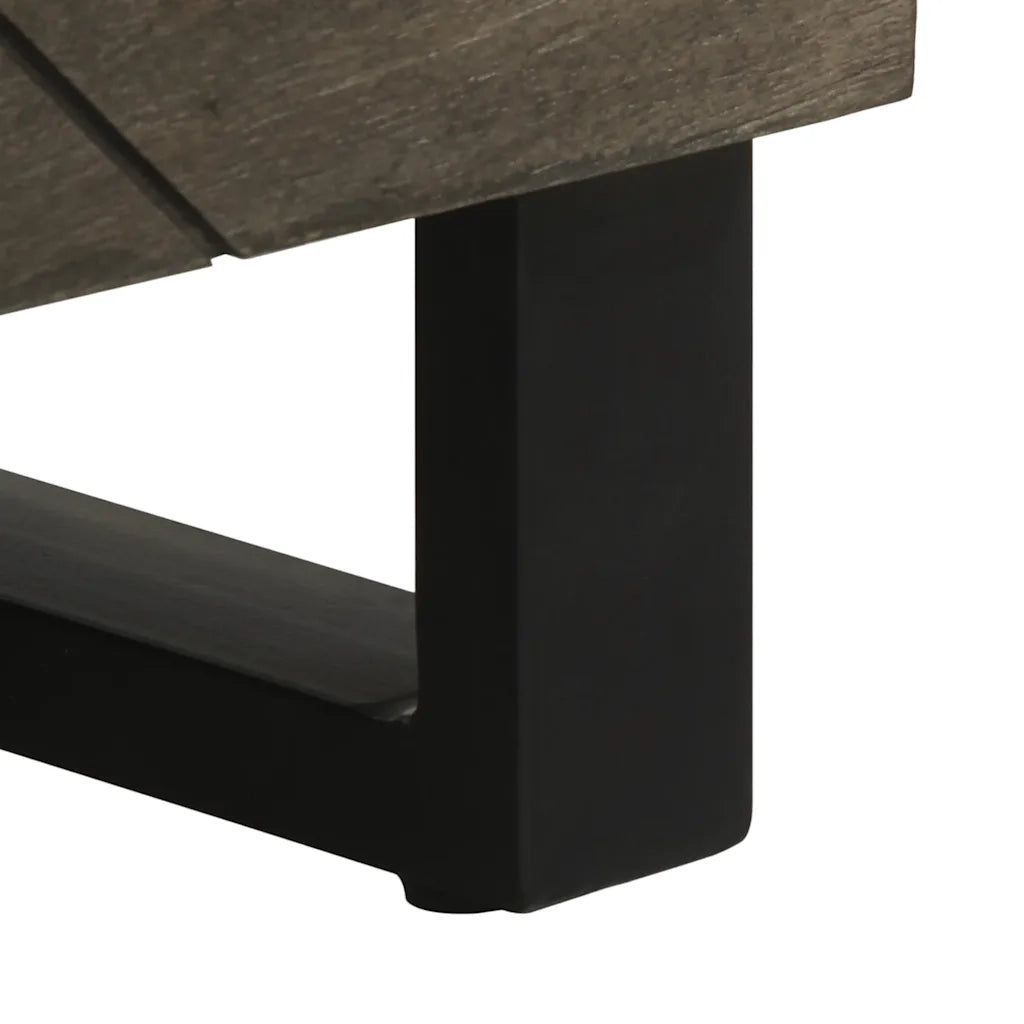 Credenza | Madia | Buffet da pranzo | Armadio da pranzo Nera 60x33x75 cm in Legno Massello di Mango