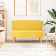 Divano in Tessuto 117x55,5x77 cm Giallo 244074