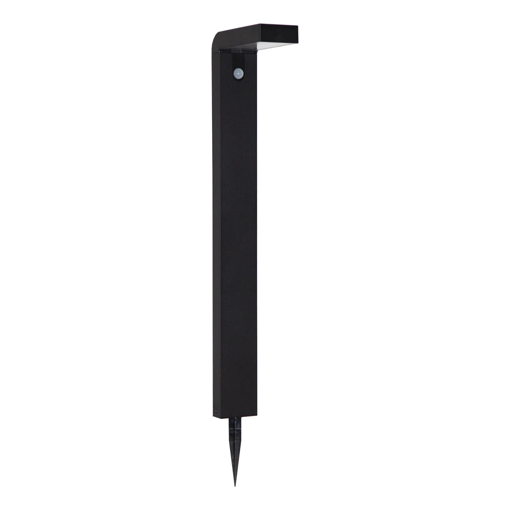 Paletto Solare Esterno Moderno Baracconi Alluminio Nero Led