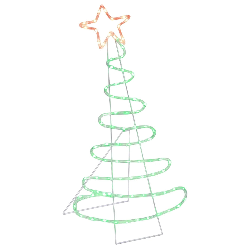 Sagoma albero di Natale LED LOVIISA 100 LED Rosso e Verde 42053443