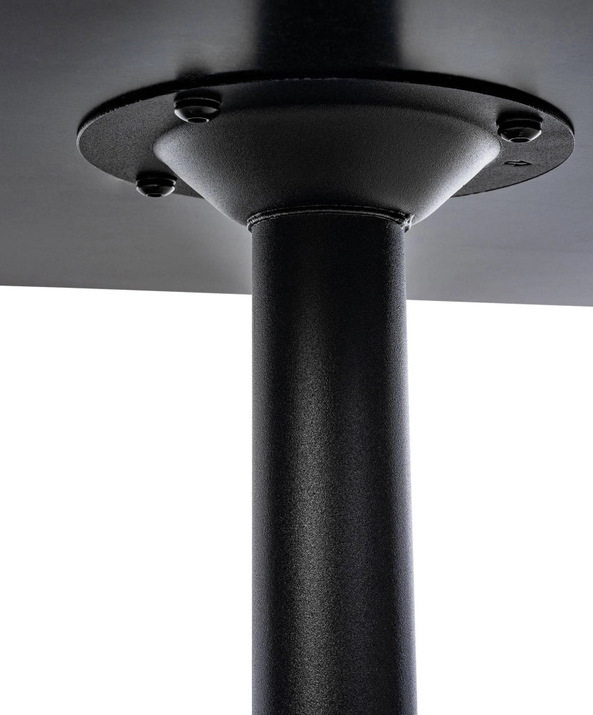 Tavolino quadrato da appoggio con ripiano in legno nero/nero