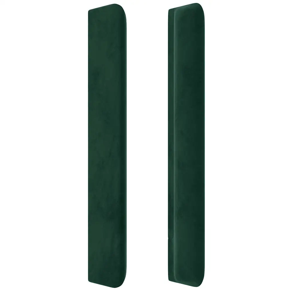 Testiera ad Orecchio Verde Scuro 83x16x118/128 cm in Velluto 3119333