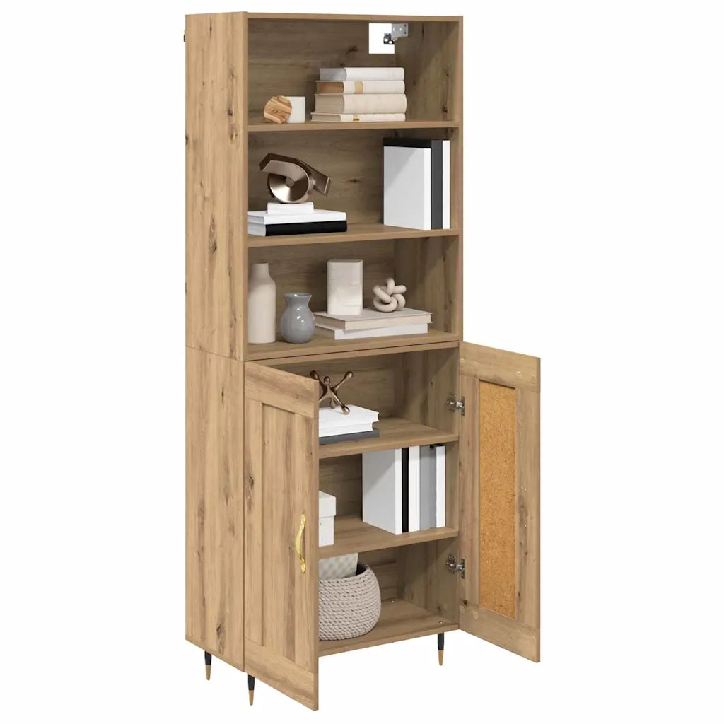 Credenza-Buffet-Armadio da cucina Rovere artigianale 69,5 x 34 x 180 cm 473010