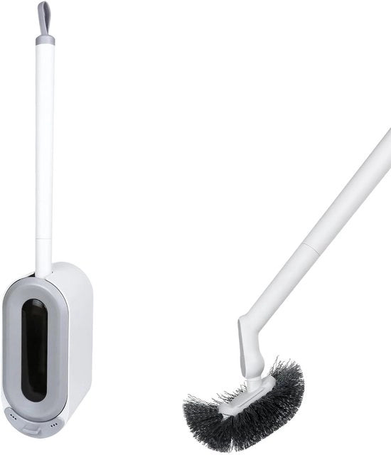 Set di spazzole per il bagno con fissaggio a parete, spazzole per il bagno con fissaggio a parete, spazzola per il bagno con manico lungo per fissaggio a parete, spazzole per il bagno e supporto, per bagni e camere da bagno