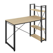 Scrivania per computer Valora - Rovere Sonoma con 3 ripiani, 120 cm