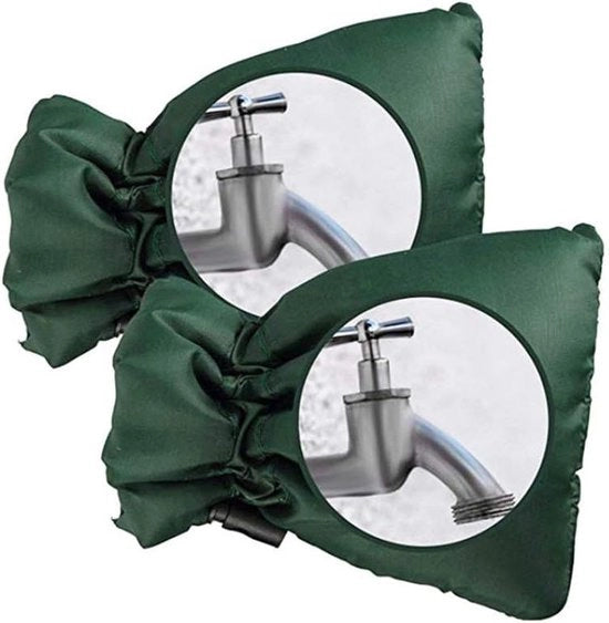 Copertura termica per esterno protegge il rubinetto esterno dalla congelazione - giacca acqua profonda per rubinetto esterno - verde