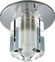 Plafoniera rotonda SK-17 Candellux 1xG4 cromata cristallo