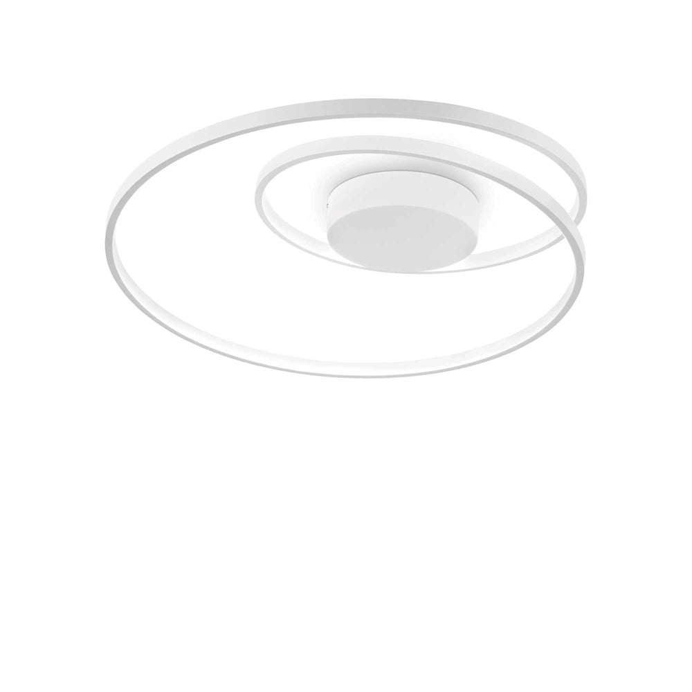 Plafoniera Moderna On-Off Oz Metallo Bianco Led 48W 3000K Luce Calda