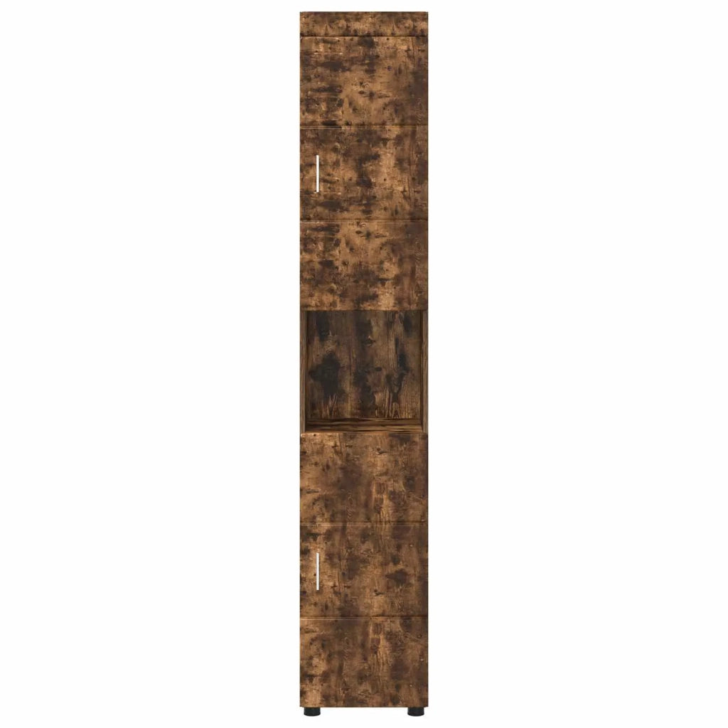 Set di Armadi da Bagno TULUM Rovere fumé 37 x 31,5 x 203 cm