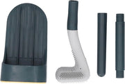 Spazzola per il water a forma di mazza da golf - Flessibile, Impermeabile, Antiscivolo, Comodo - Spazzola per la pulizia del water con funzione di pulizia automatica per WC, Lavabi, Vasca da bagno (Midnight Green)