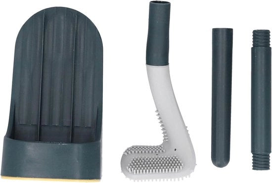 Spazzola per il water a forma di mazza da golf - Flessibile, Impermeabile, Antiscivolo, Comodo - Spazzola per la pulizia del water con funzione di pulizia automatica per WC, Lavabi, Vasca da bagno (Midnight Green)