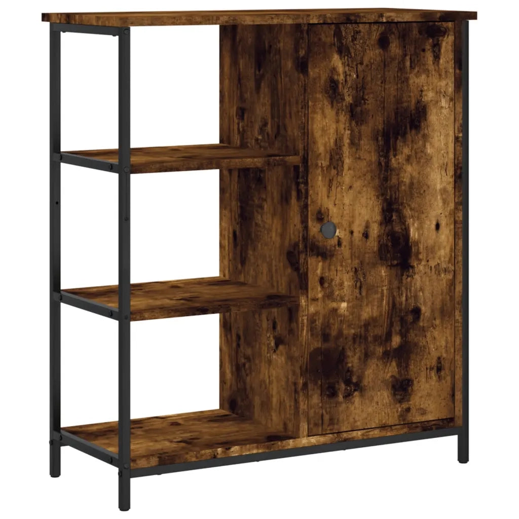 Credenza-Buffet-Armadio da cucina Rovere Fumo 70x30x80 cm in Legno Multistrato 618041
