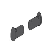 TAPPI X TUBO OVALE 35X20MM PZ.2
