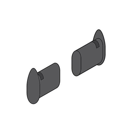 TAPPI X TUBO OVALE 35X20MM PZ.2