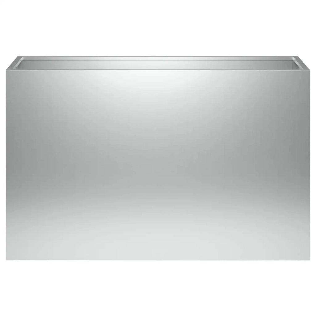 Vaso da giardino Argento 80 x 30 x 40 cm Acciaio zincato 8005592