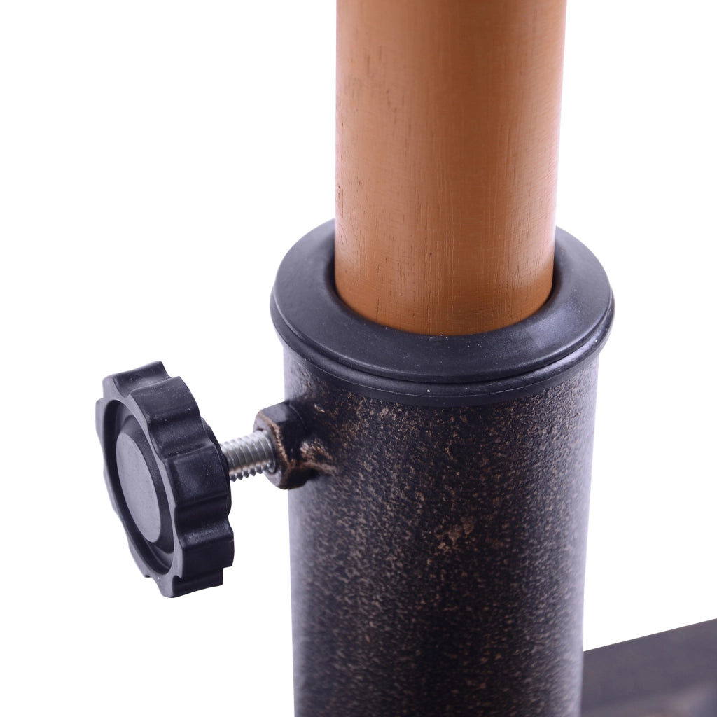 Base per ombrellone in resina poliestere 9kg ¨C zephmum ¨C bronzo, per asta 38mm/48mm