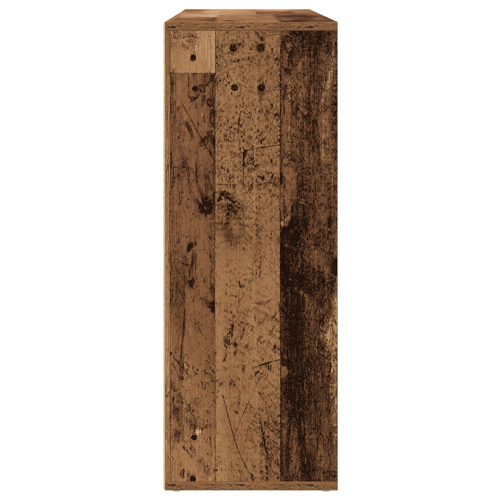 Credenze 2 pezzi Legno Vecchio 60x31x84 cm Legno Ingegnerizzato