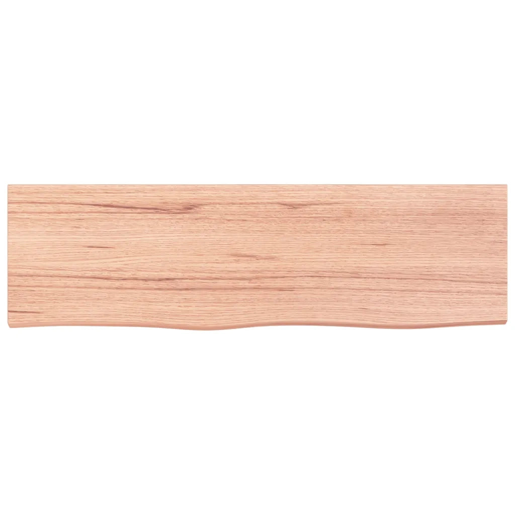 Ripiano Muro Marrone 100x30x(2-4) cm Massello Rovere Trattato 363681