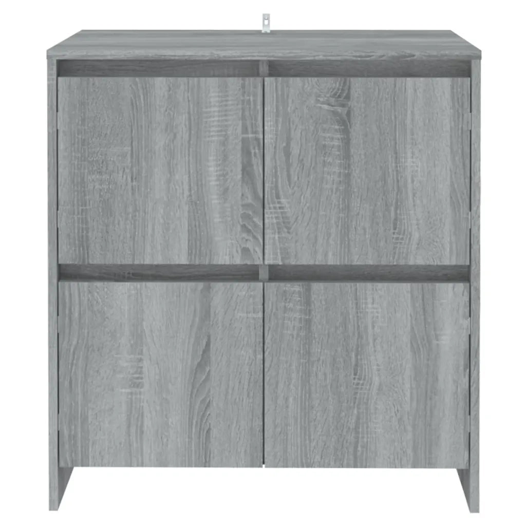Credenze 2 pz Grigio Sonoma 70x41x75 cm in Truciolato cod mxl 6593