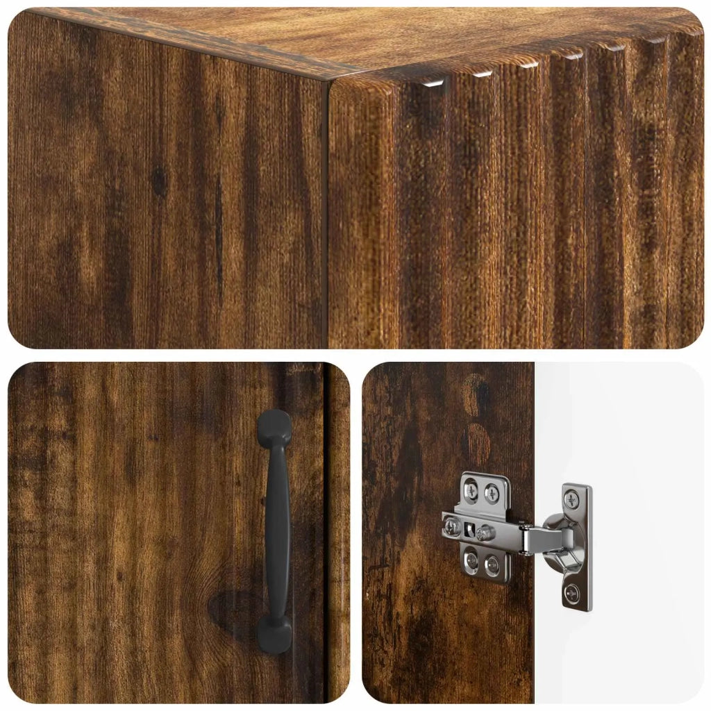 Mobile Bagno HOORN Rovere Fumo 66 x 25,5 x 190 cm 897360