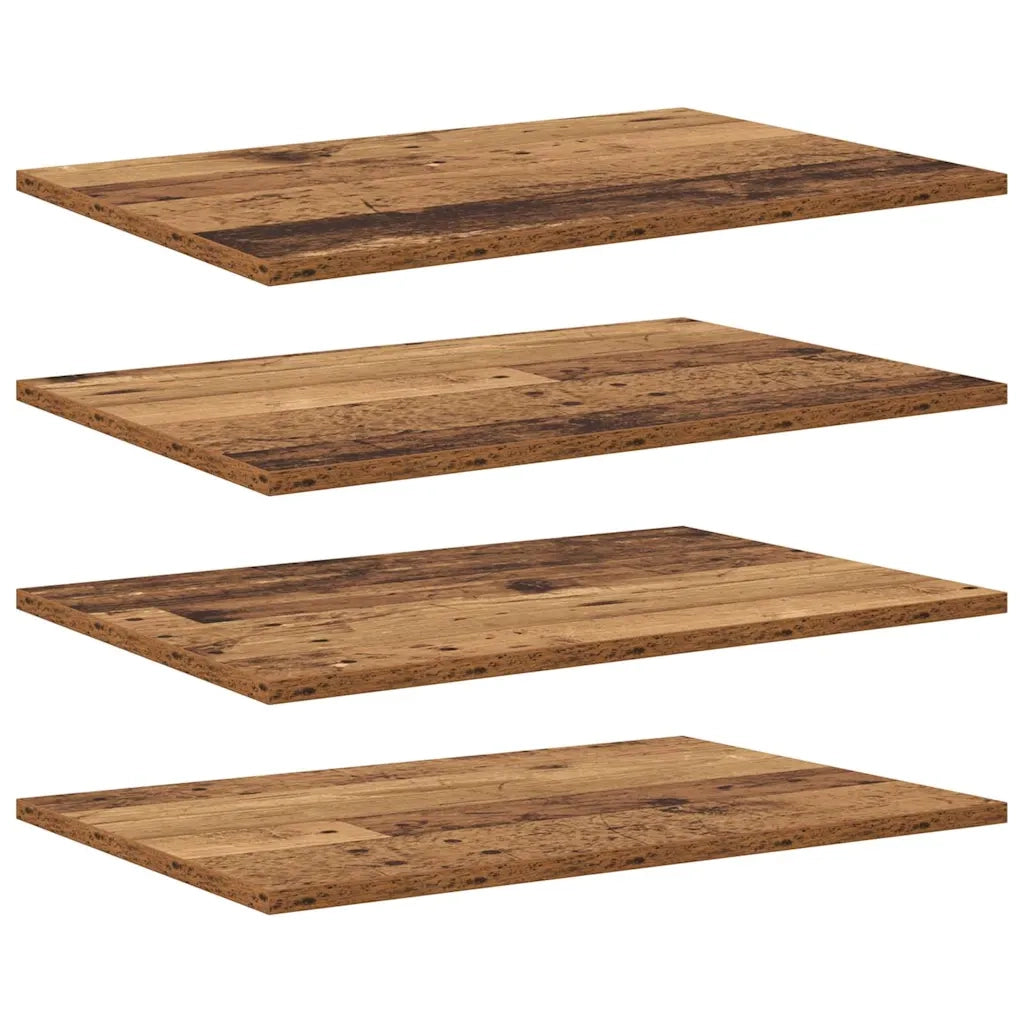 Scaffale 4 pcs Marrone 60 x 40 x 1,5 cm Legno multistrato 875054