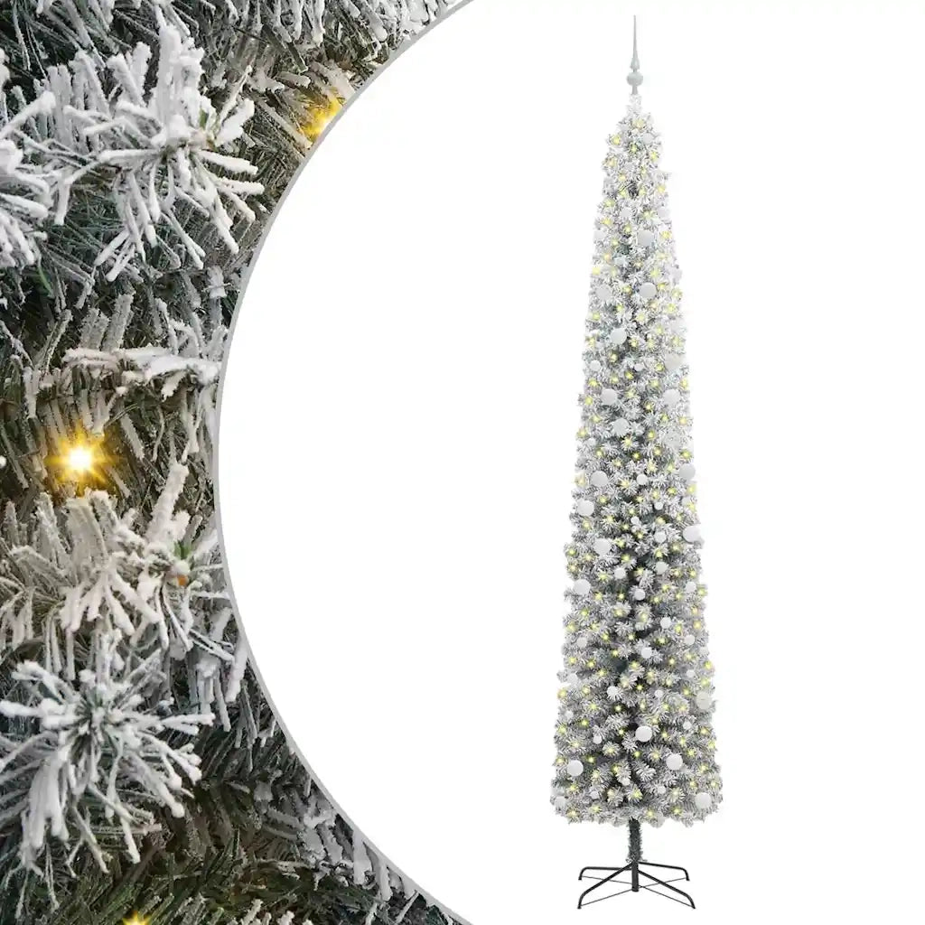 Albero di Natale Artificiale-Albero Natalizio con 300 LED Verde 300 cm 586369
