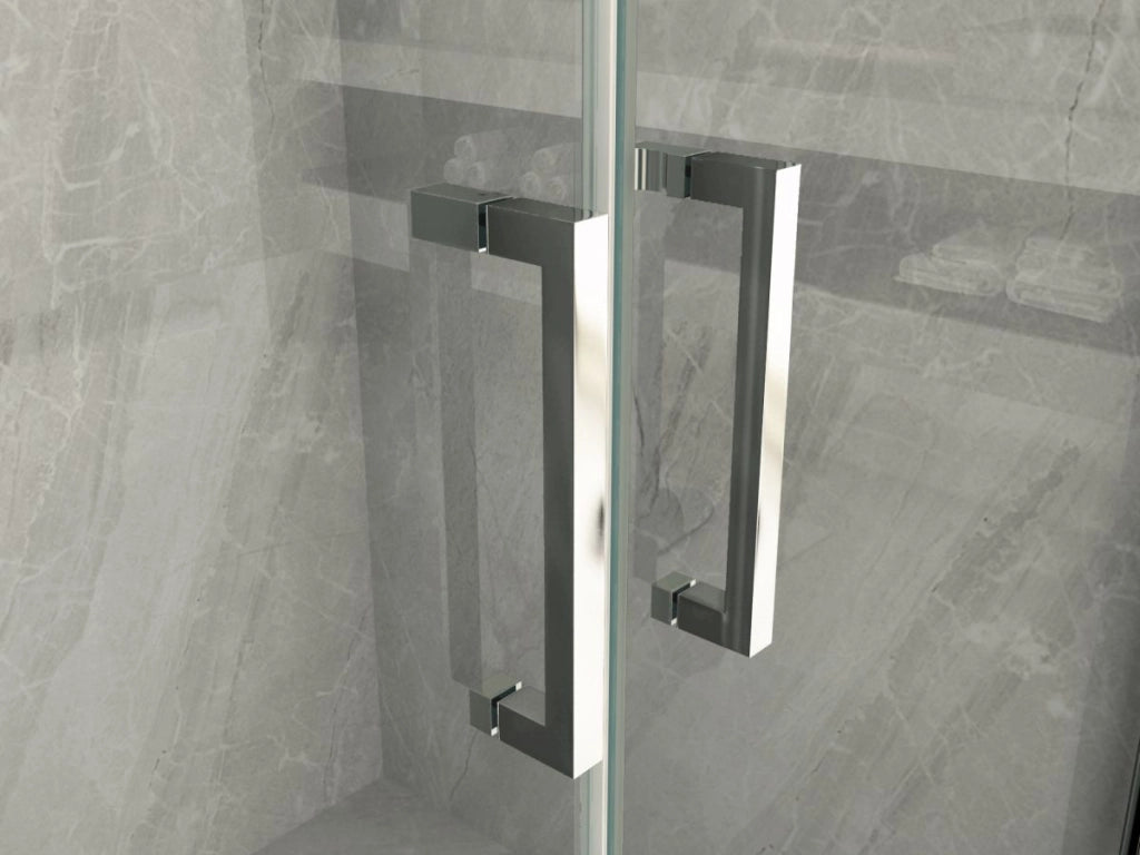 Porta doccia ingresso saloon, cristallo trasparente 6mm h190cm Doliso Poeso Trasparente 6mm,110 cm