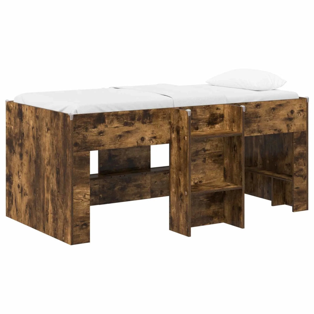 Letto Alto per Bambini Rovere Fumo 80 x 160 cm 3422575