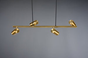 Lampada a Sospensione da Interno Attacco GU10 in Metallo Ottone anticato