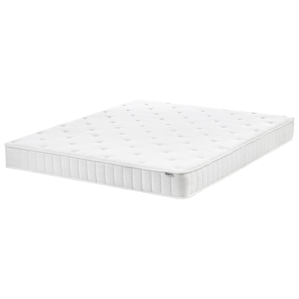 Materasso double face in tessuto di colore bianco 160 x 200 cm medio duro camera da letto