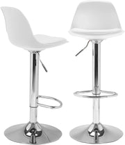 Set di 2 sgabelli da bar design bianchi KARL