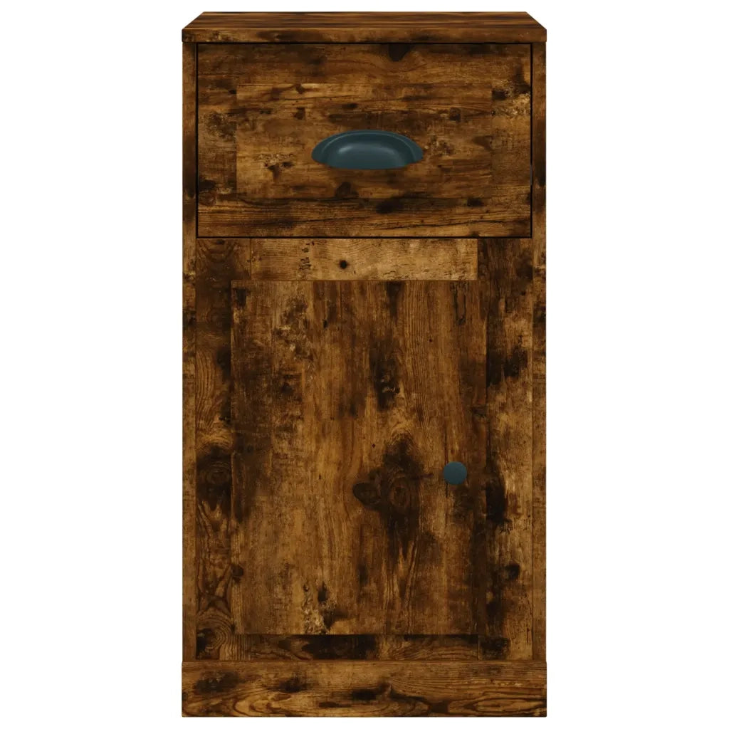vidaXL Mobiletto con Cassetto Rovere Fumo 40x50x75cm Legno Multistrato