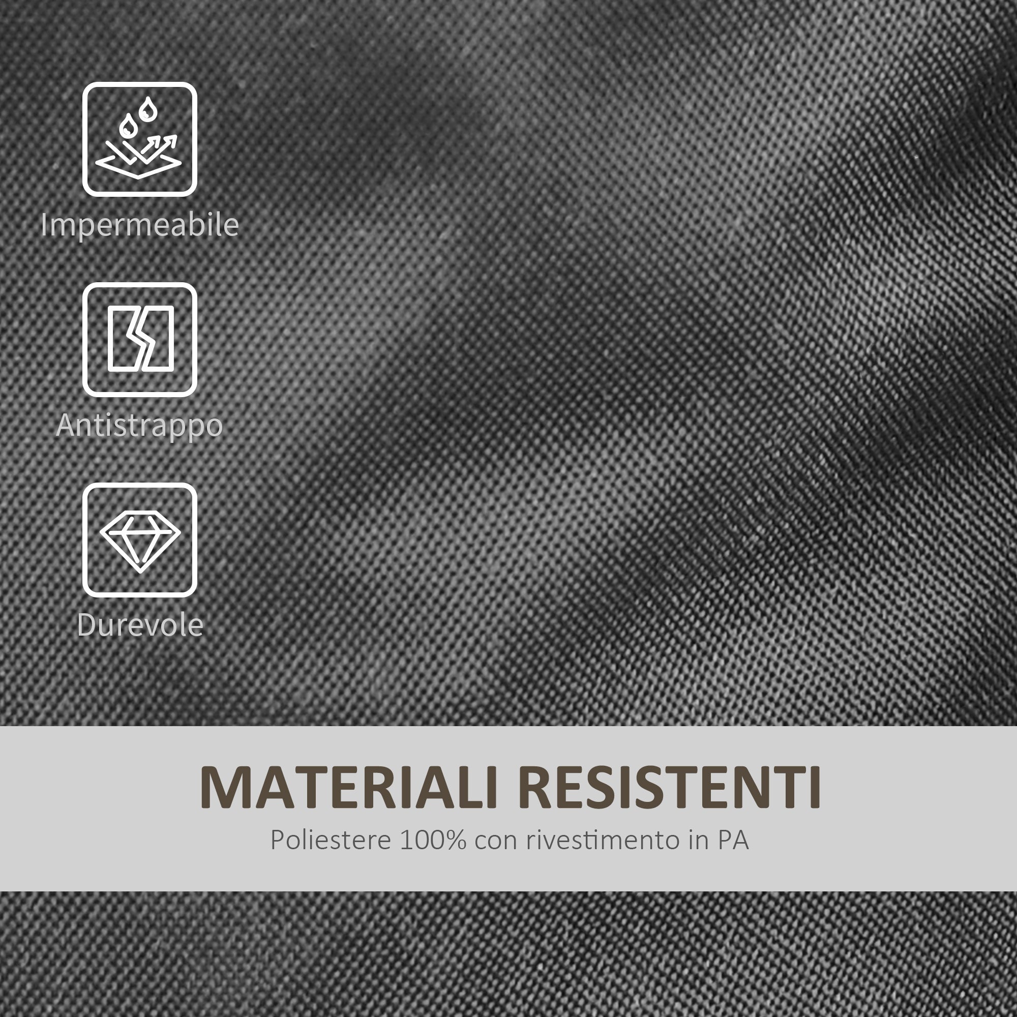 Set 4 Piedistalli Zavorra per Ancoraggio Gazebo con chiusura a Velcro Nero