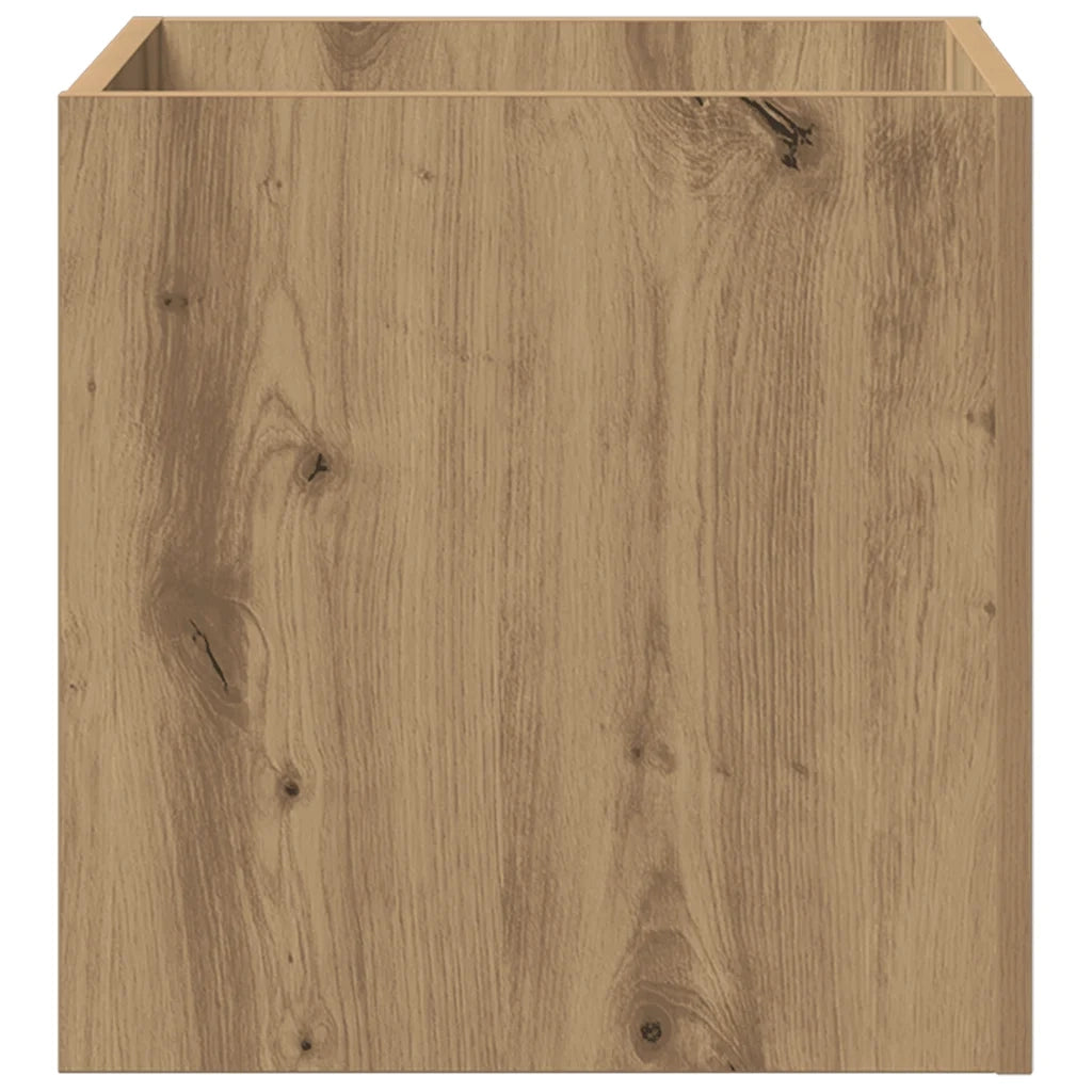 Fioriera Rovere Artigianale 40x40x40 cm in Legno Multistrato