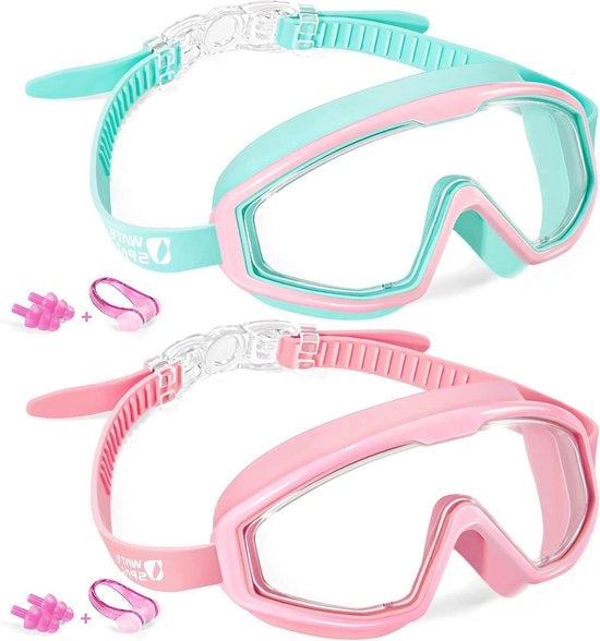 Goggles per bambini - Ragazze Junior Giovanissimi 14 13 12 11 10 9 8 7 6 5 4 3 anni goggle da nuoto goggle da immersione