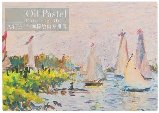 Papier a olio e acqua A4 - 20 fogli - 210x297mm - Adatto per base oleosa e acquosa - Superficie strutturata - Versatile per artisti - Carta da disegno