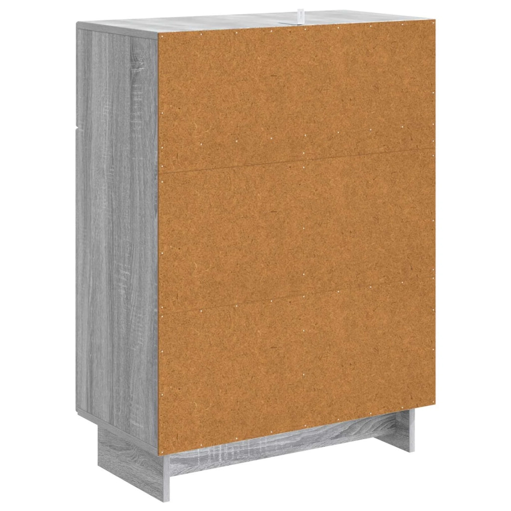 Credenza Grigio Sonoma 66 x 34,5 x 90 cm Legno ingegnerizzato 893951