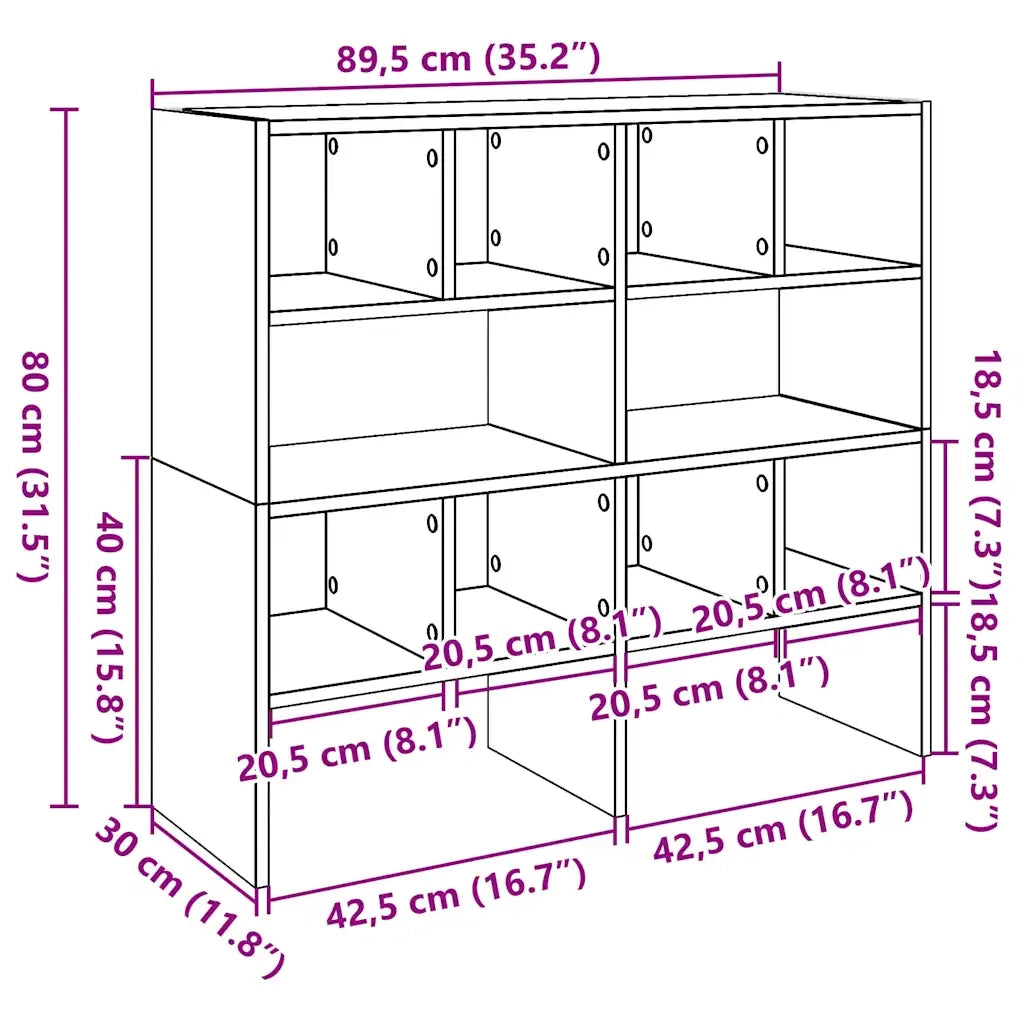Scarpiere 2 pz Impilabili Bianche 89,5x30x40 cm CFW1525059