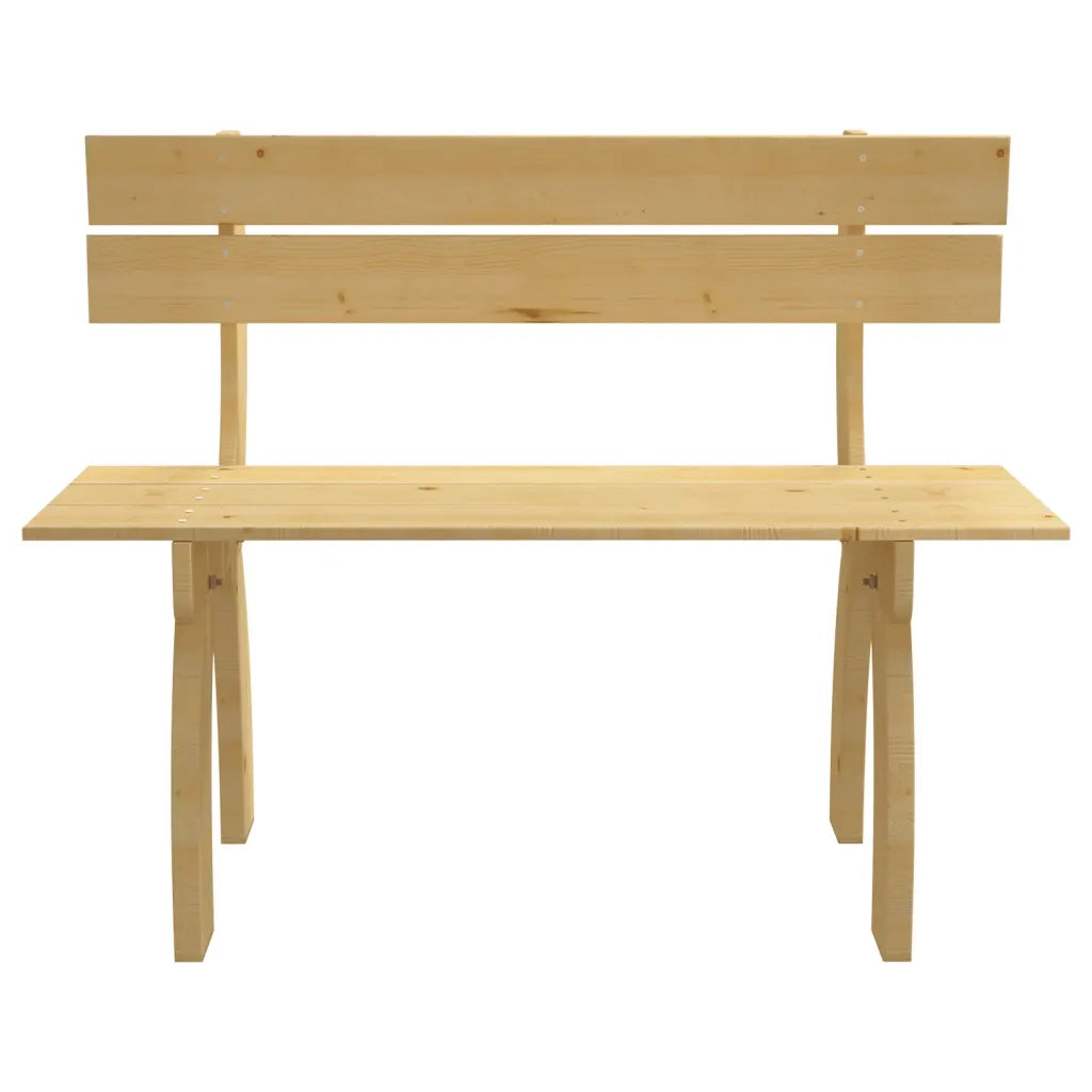 Panca da Giardino 150 cm in Legno di Pino Impregnato 41960