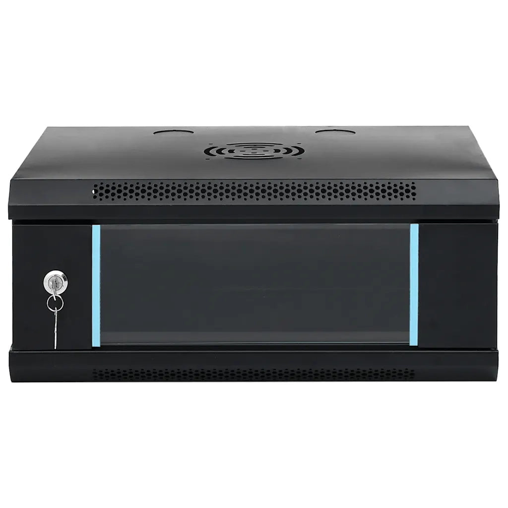 vidaXL Armadietto di Rete a Parete 4U da 19" IP20 53x40x21 cm