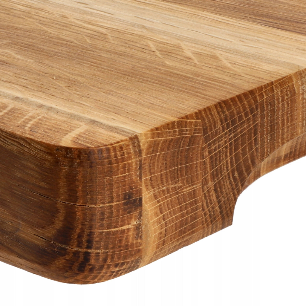 Tagliere da cucina in legno KADAX 40x25 cm per servire, in rovere, blocco grande