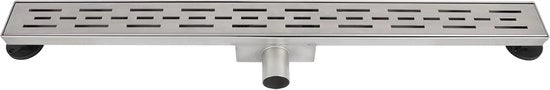 Douchegoot senza flangia in acciaio inox - 7 x 7 x 70 cm