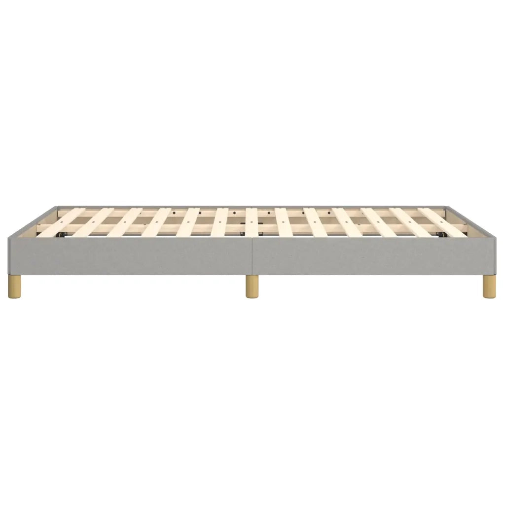 Letto matrimoniale | Letto per adulti | Giroletto senza Materasso Grigio Chiaro 120x190 cm in Tessuto