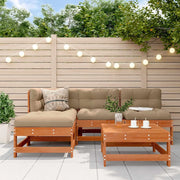 Set Lounge da Giardino 5 pcs Marrone Cerato